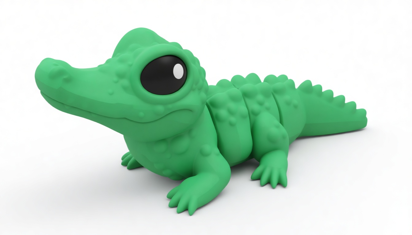 Cartoon Alligator Figurine free 3D printable STL