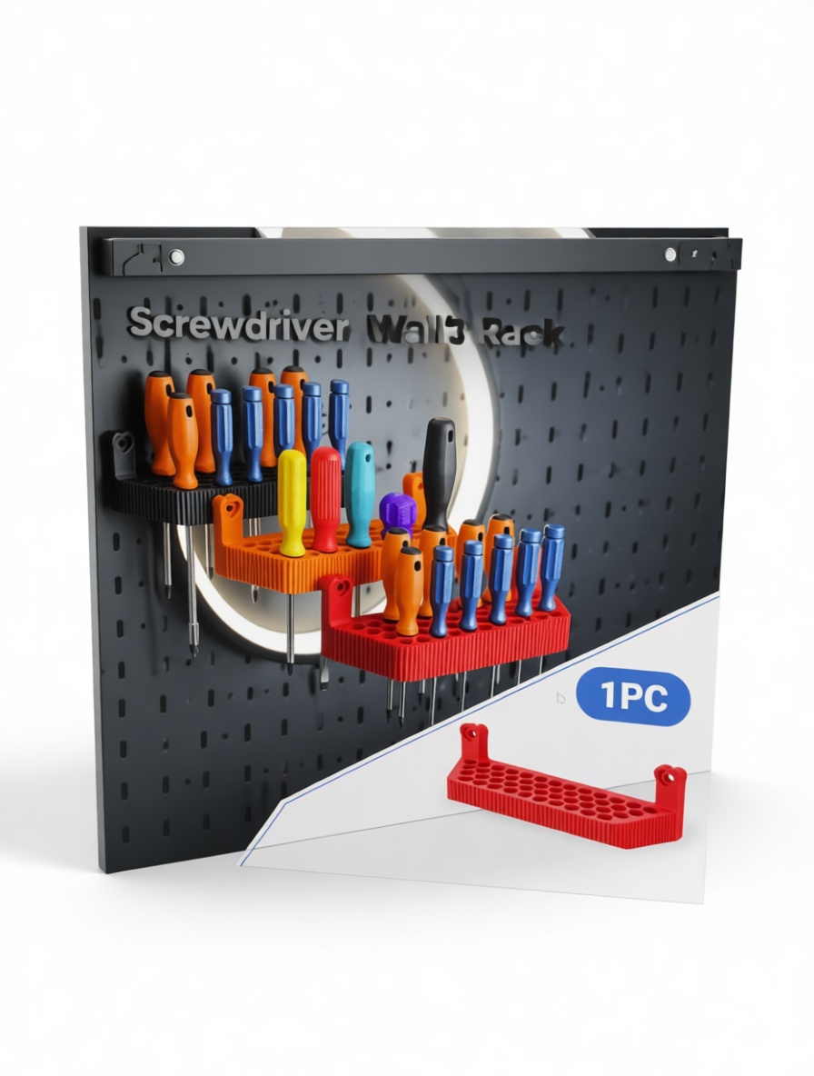 Screwdriver Wall Rack free 3D printable STL