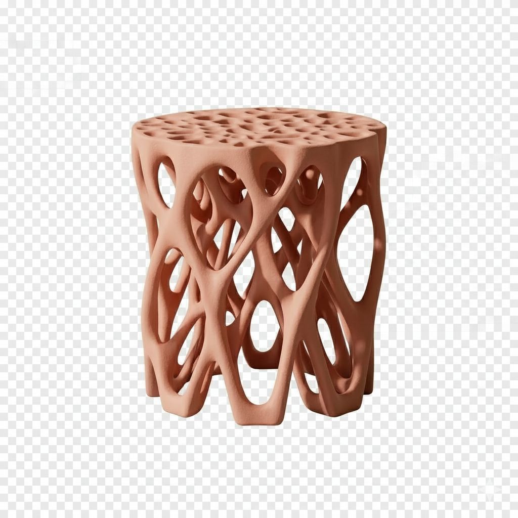 Voronoi Style Stool free 3D printable STL