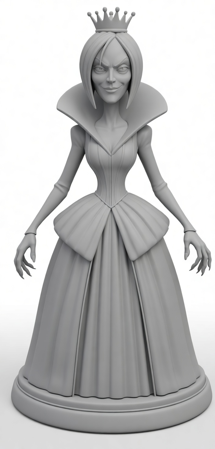 Evil Queen Figurine free 3D printable STL
