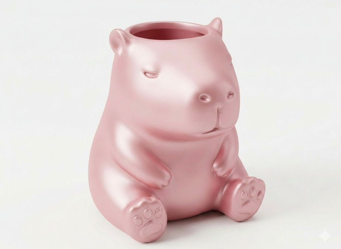 Capybara Planter Figurine free 3D printable STL