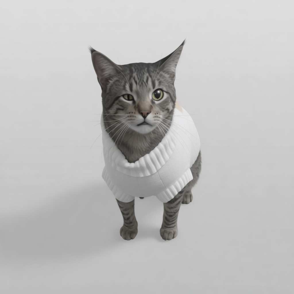 Tabby Cat Figurine free 3D printable STL