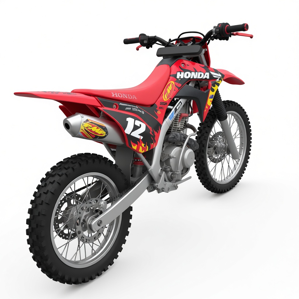 Honda CRF Dirt Bike Model free 3D printable STL