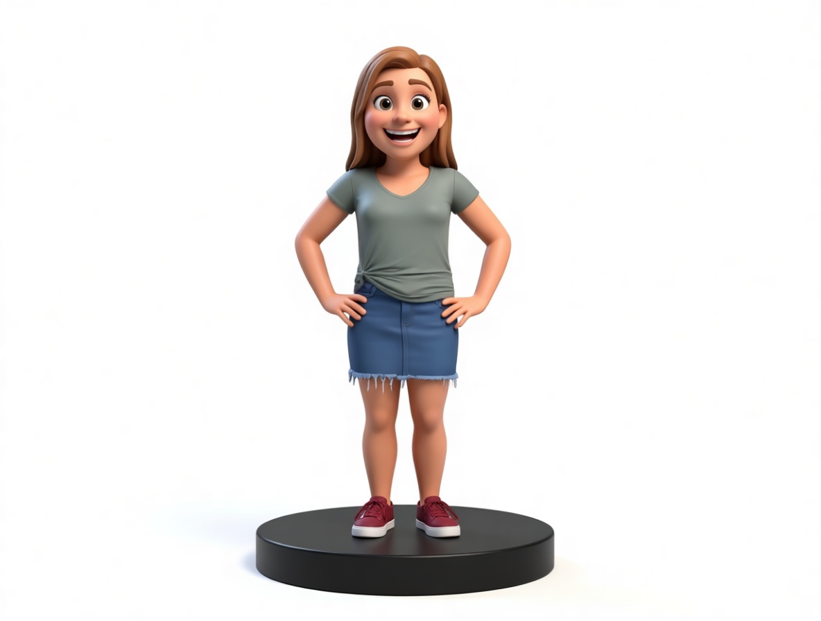 Smiling Girl Figurine - Free 3D Printable STL File