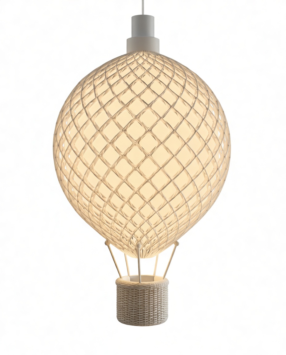 Hot Air Balloon Lamp free 3D printable STL