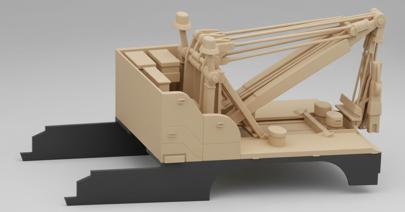 Crawler Crane Model free 3D printable STL