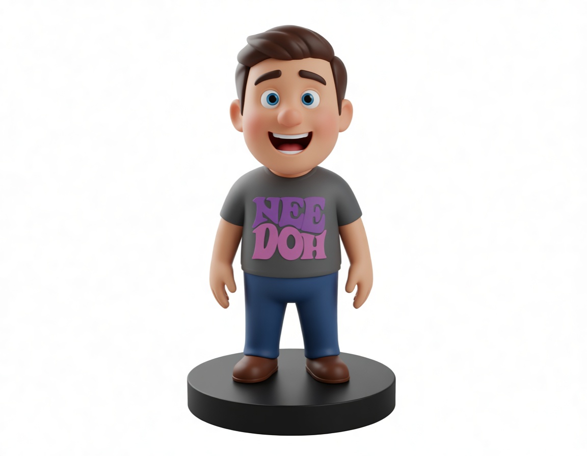Cartoon Man Figurine free 3D printable STL