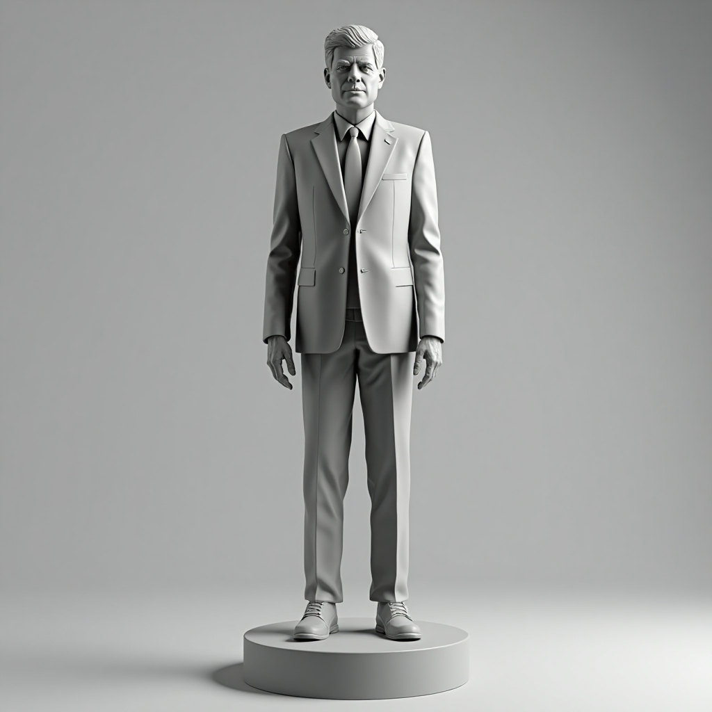 John F. Kennedy Statue free 3D printable STL
