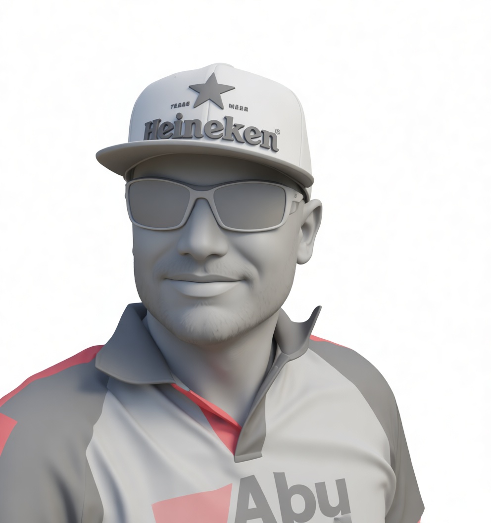 Heineken Cap Man Bust free 3D printable STL