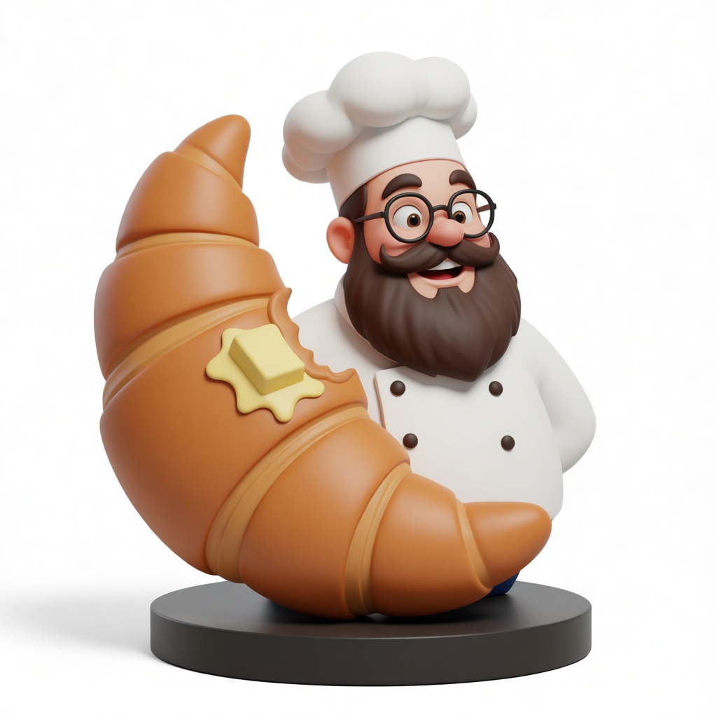 Bearded Chef Figurine free 3D printable STL