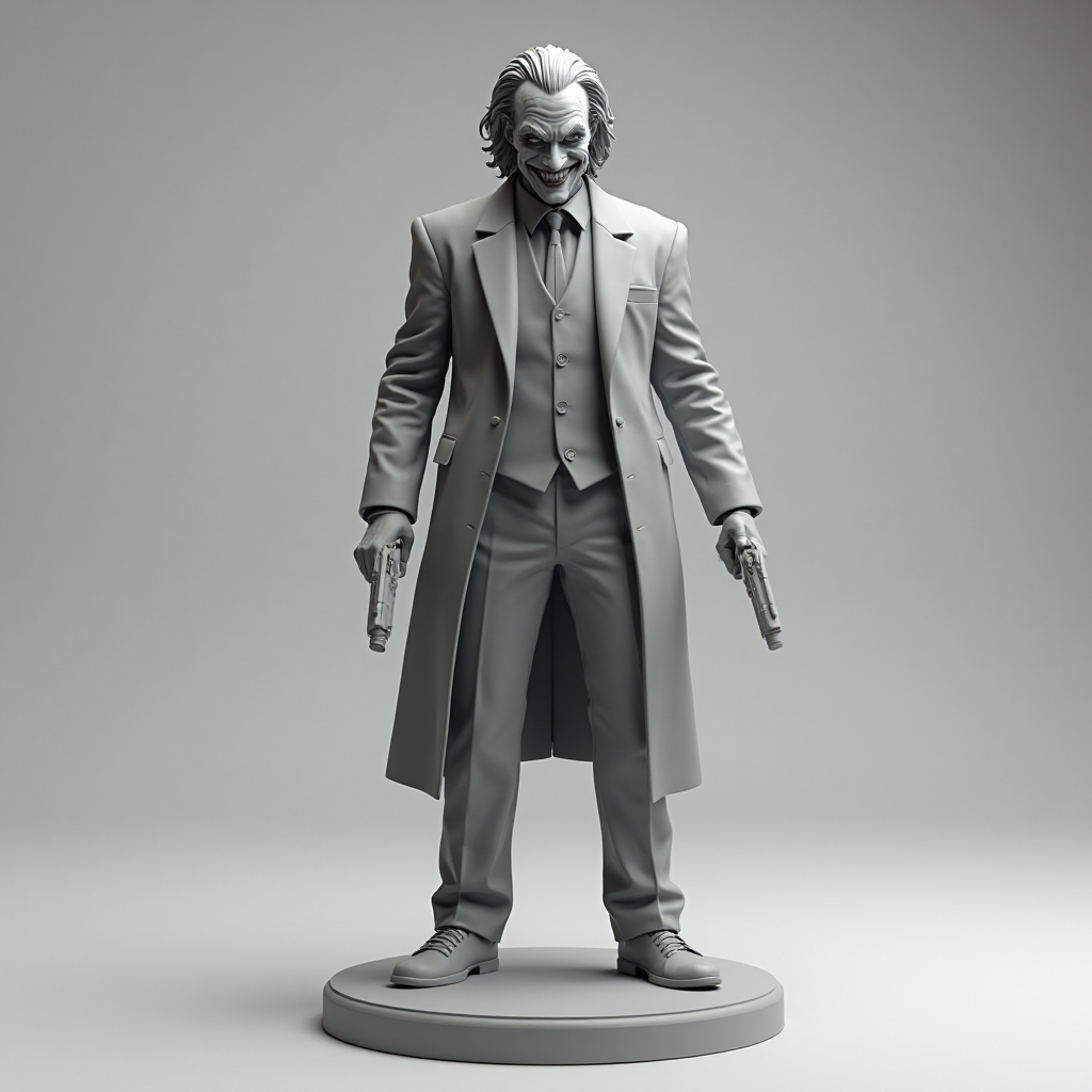 Joker Dual Pistols Figurine free 3D printable STL