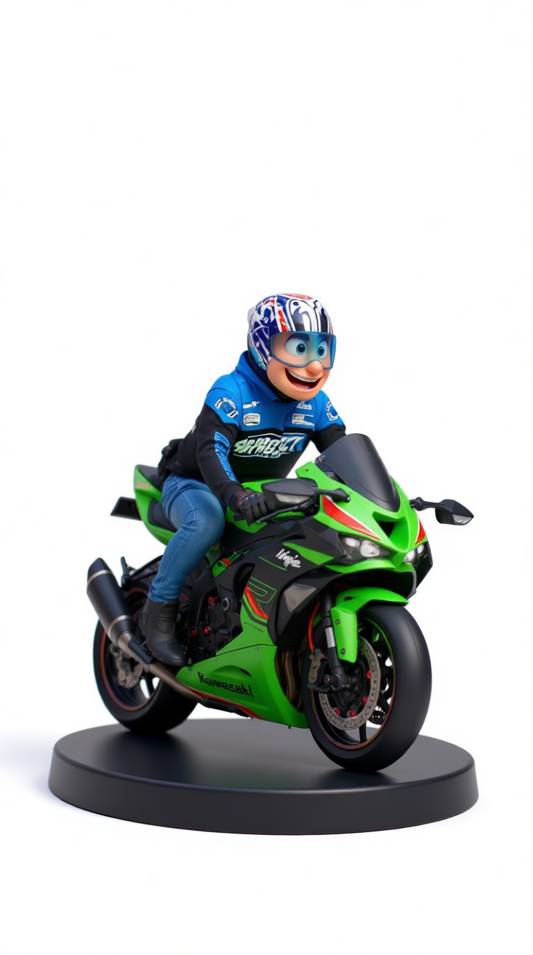 Kawasaki Ninja ZX-10R Figurine free 3D printable STL