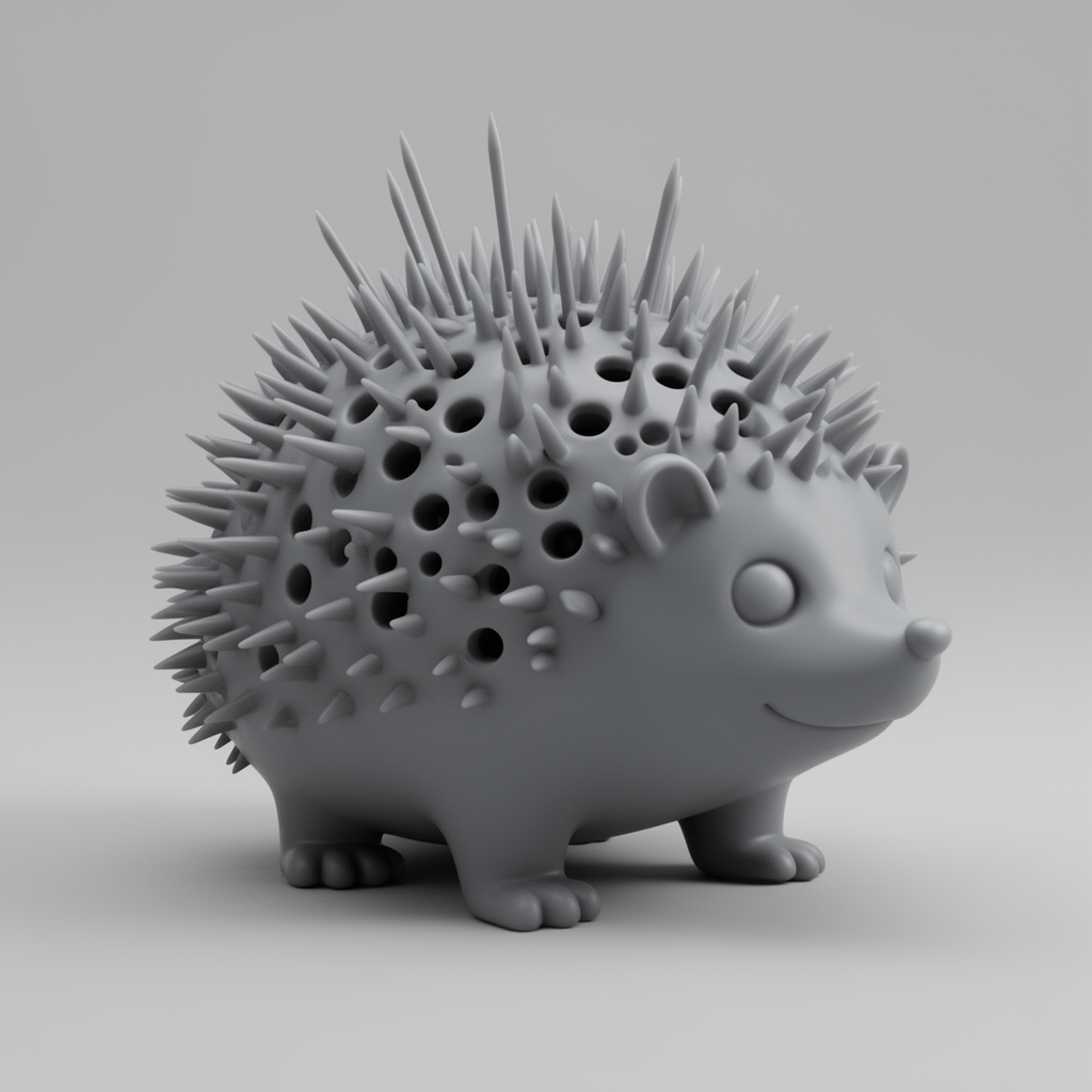 Comical Hedgehog Toothpick Holder free 3D printable STL