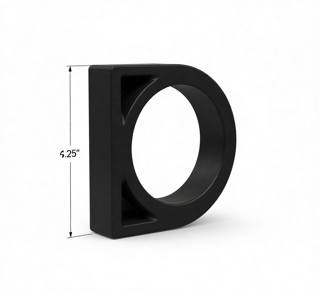 Letter D Bookend free 3D printable STL