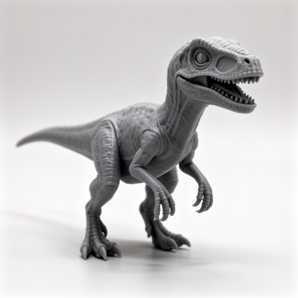Velociraptor Dinosaur Figurine free 3D printable STL