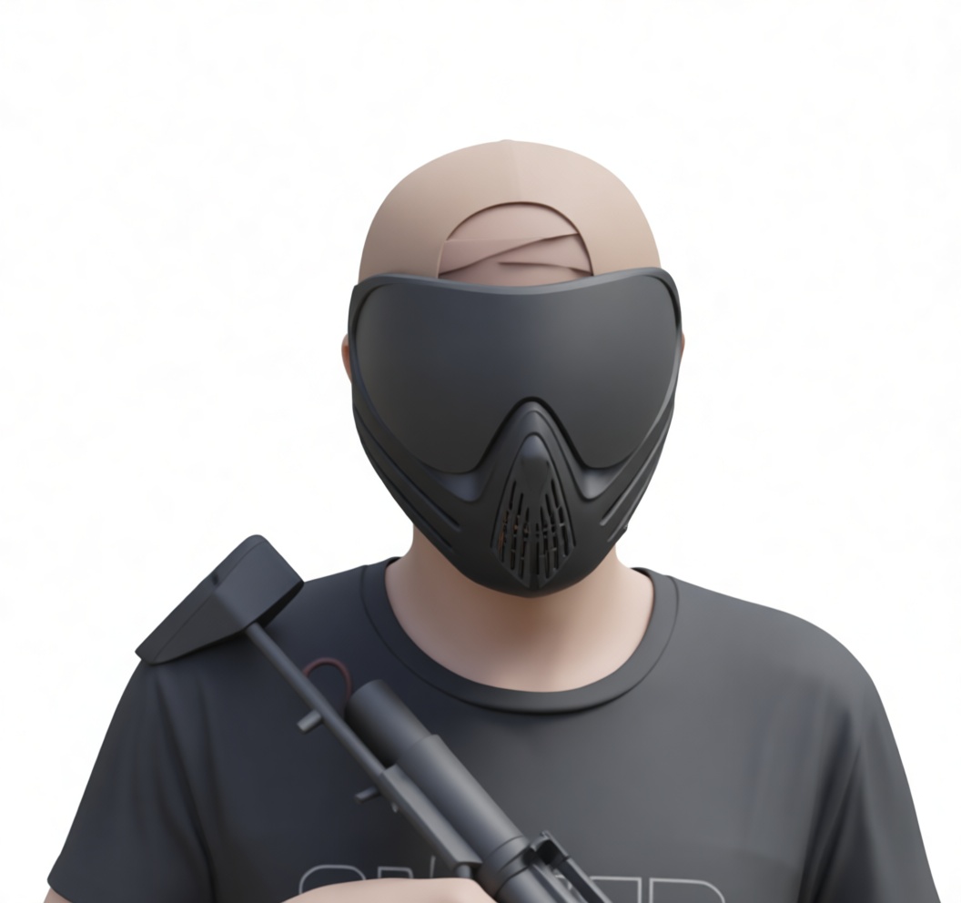 Paintball Player Figurine free 3D printable STL