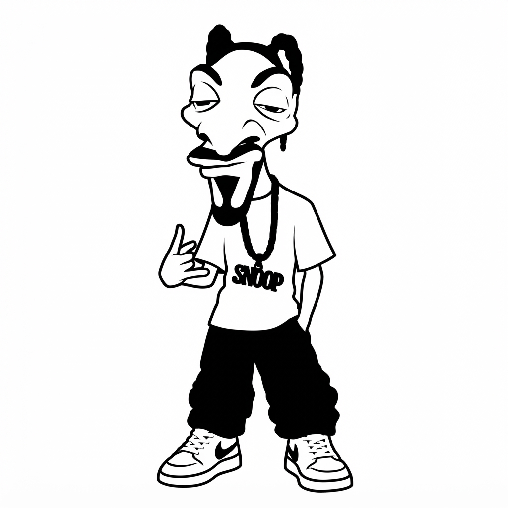 Snoop Dogg Cartoon Figurine free 3D printable STL