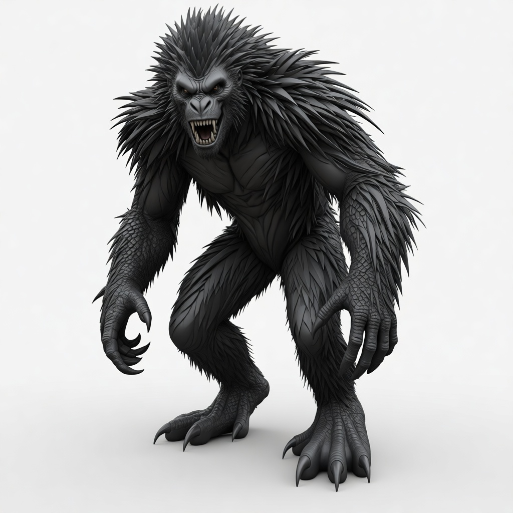 Werewolf Figurine free 3D printable STL