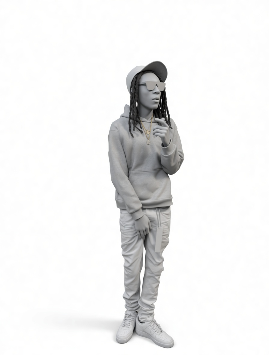 Hip Hop Style Figurine free 3D printable STL