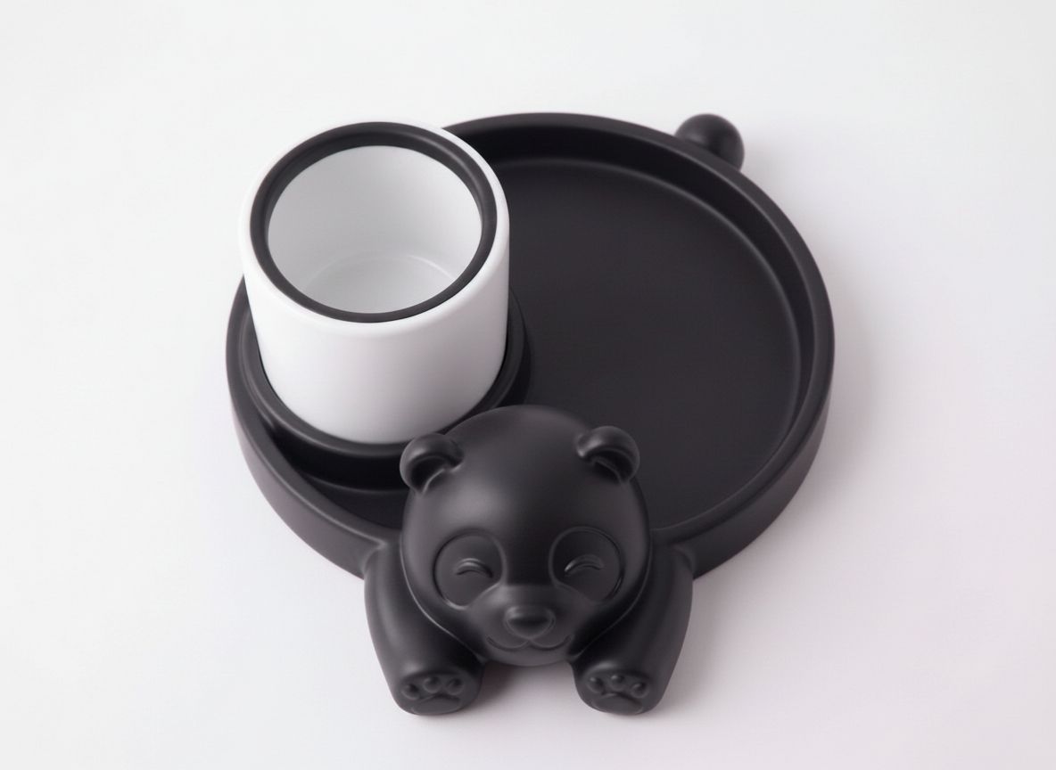 Panda Tea Cup Holder free 3D printable STL