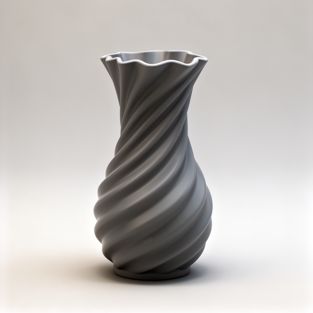 Spiral Vase Sculpture free 3D printable STL