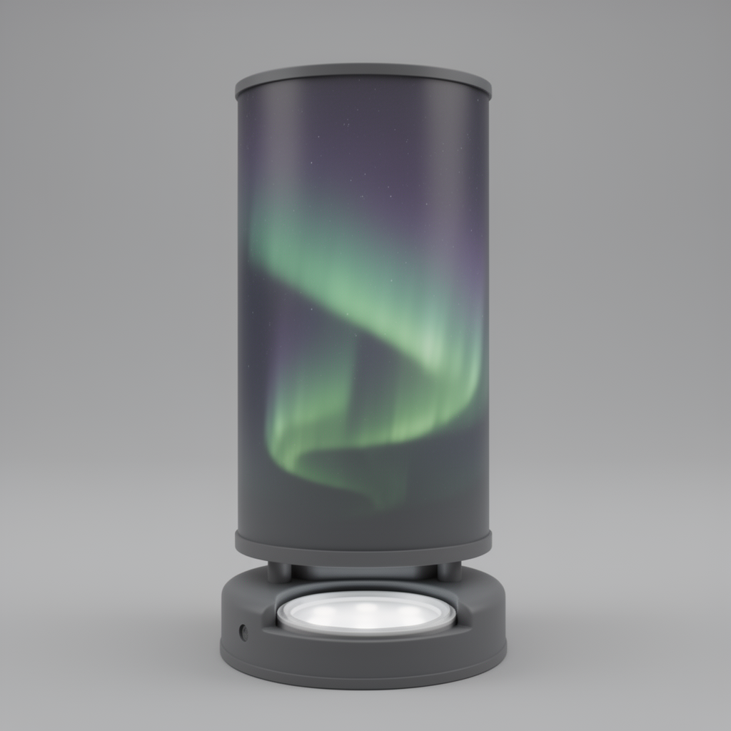 Northern Lights Lamp free 3D printable STL