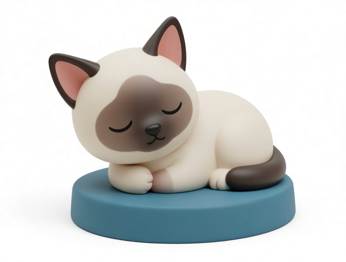 Siamese Cat Figurine free 3D printable STL