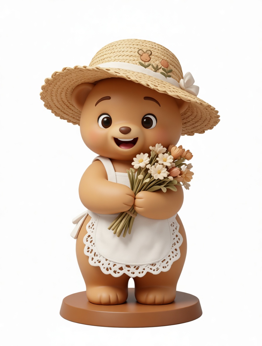 Cute Bear Figurine free 3D printable STL