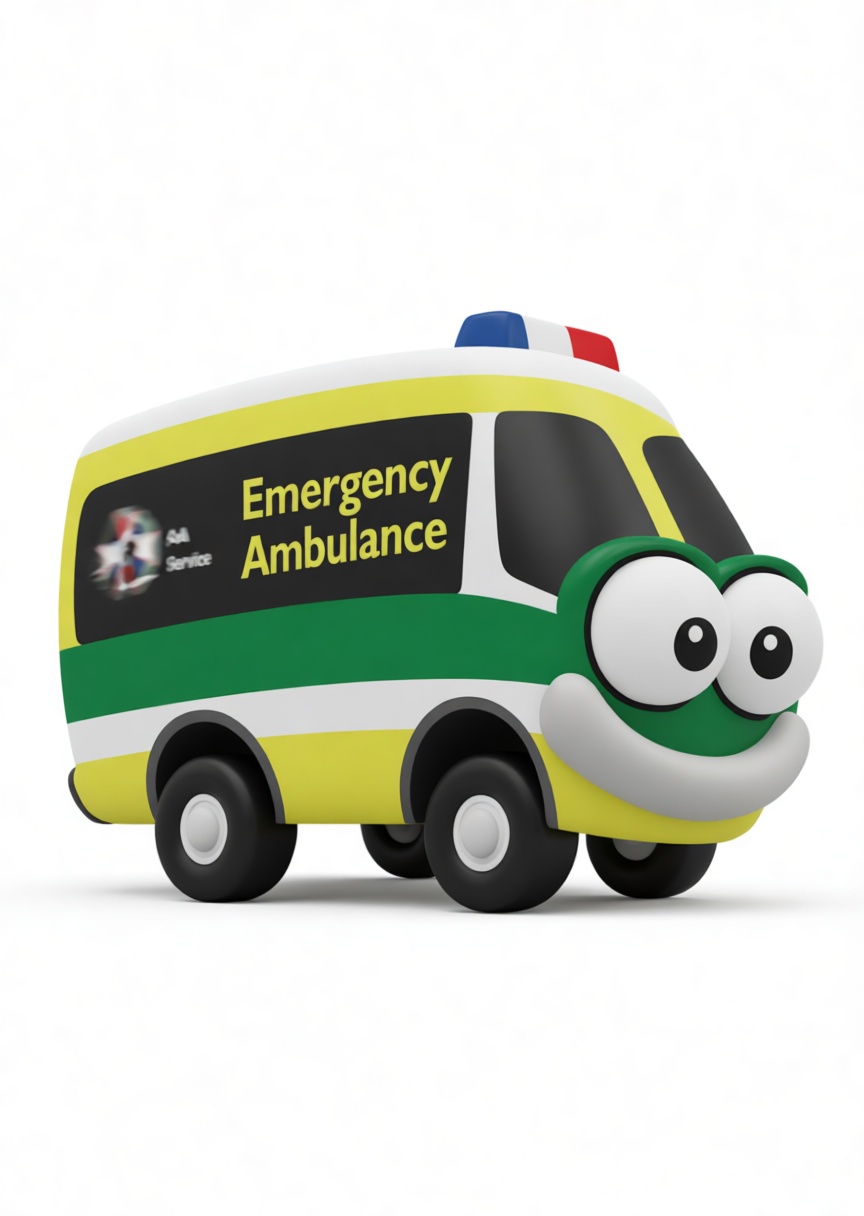 Emergency Ambulance Model free 3D printable STL