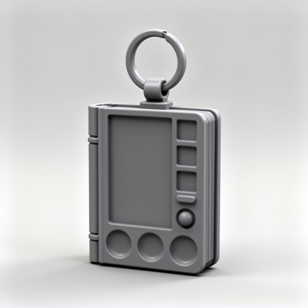 Watercolor Book Keychain free 3D printable STL