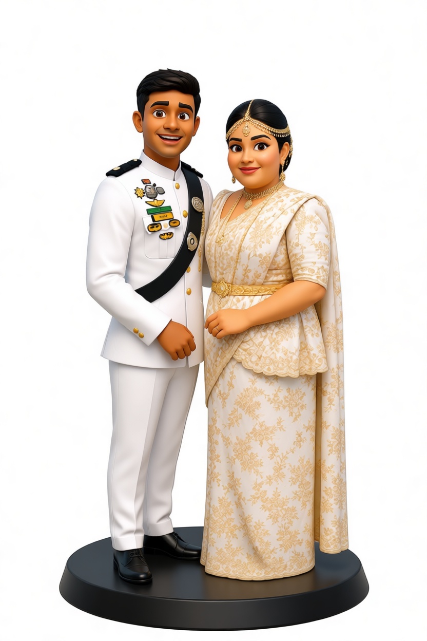 Couple in Formal Attire Figurine free 3D printable STL