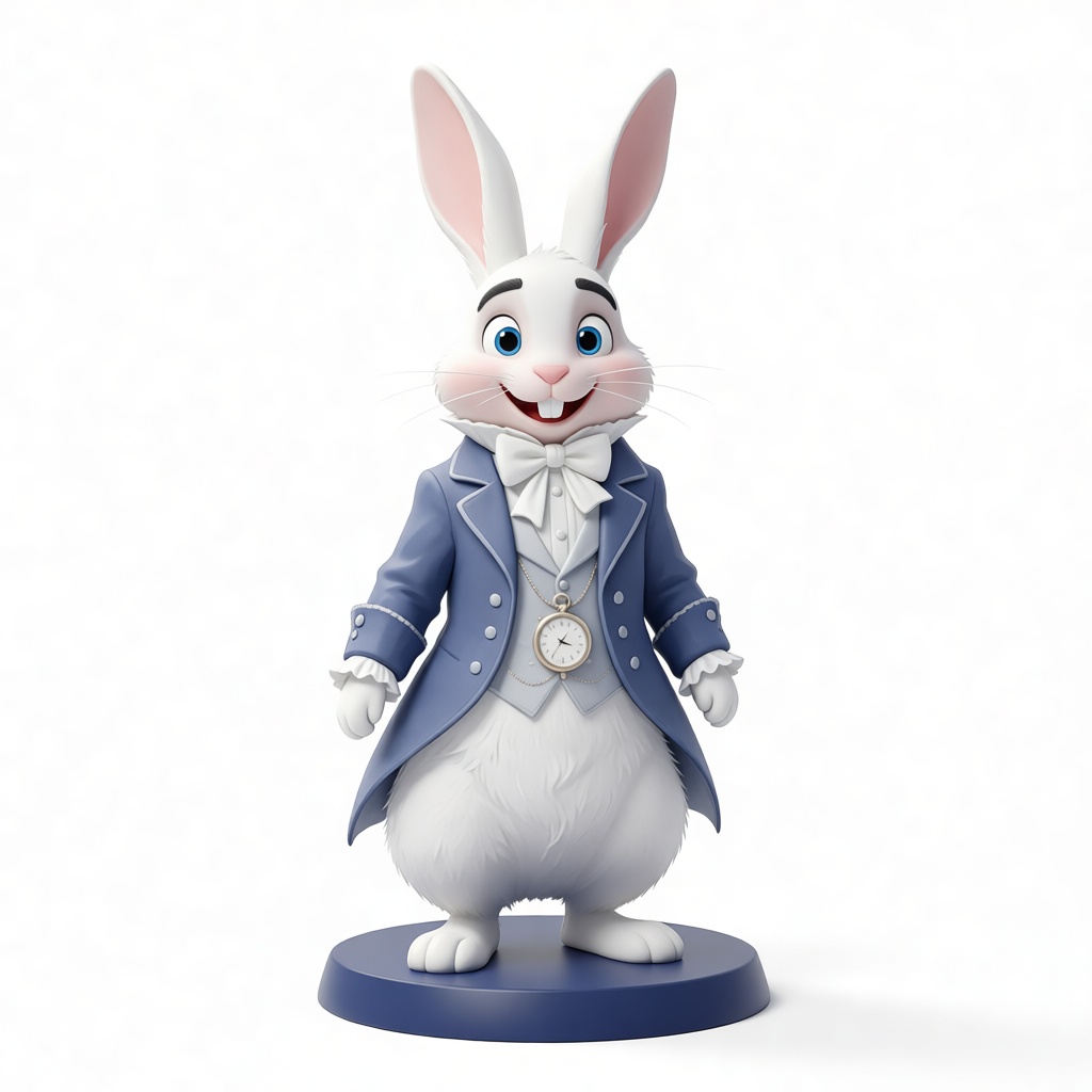 White Rabbit Figurine free 3D printable STL