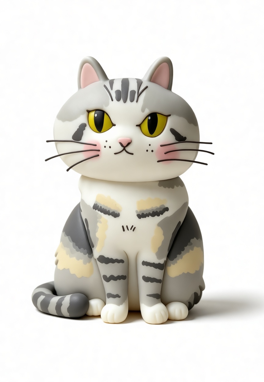 Tabby Cat Figurine free 3D printable STL