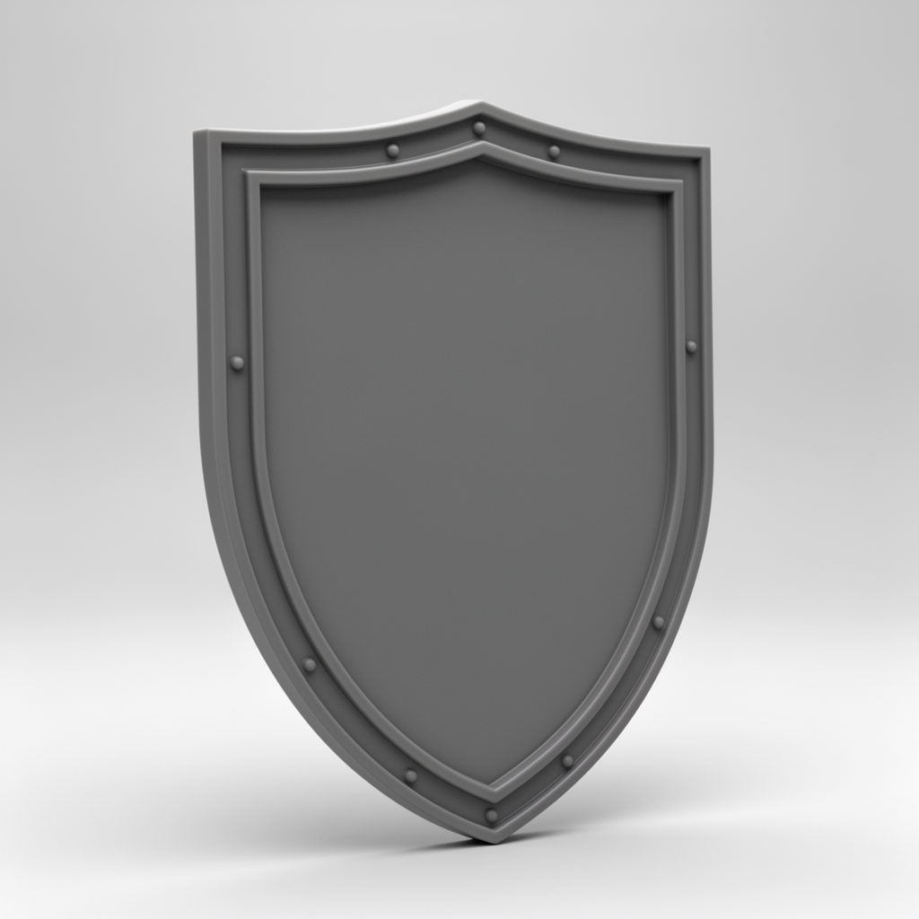 Flat Shield ERB free 3D printable STL