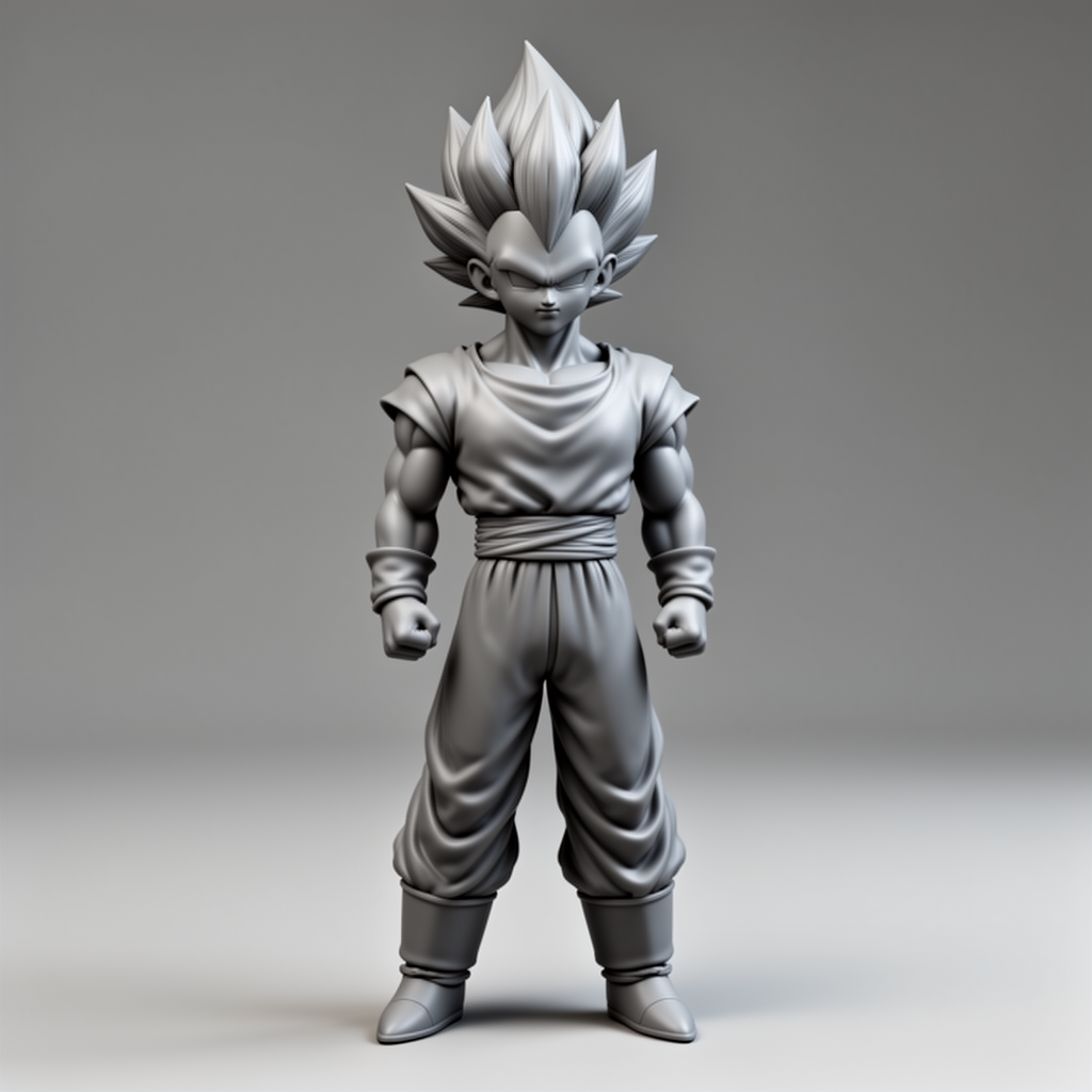 Vegeta Bust free 3D printable STL