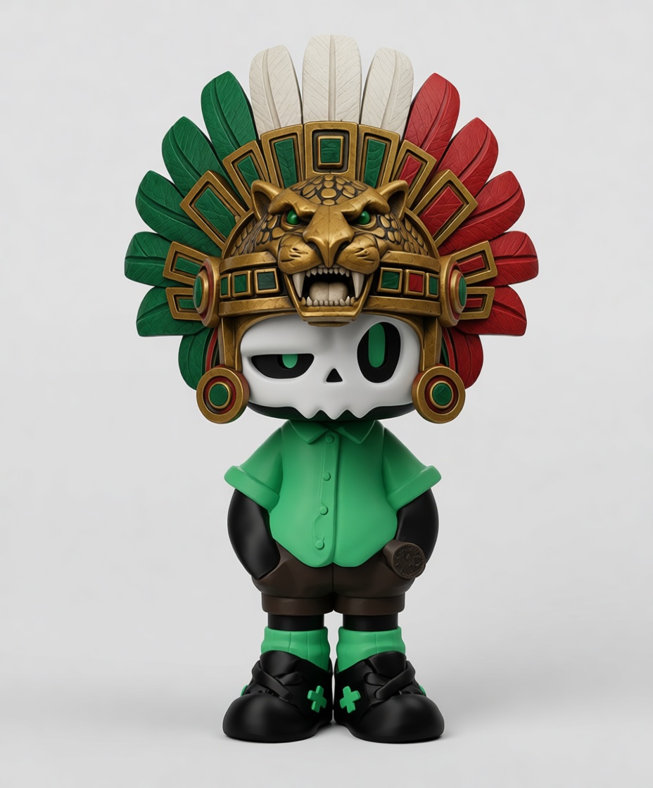 Aztec Skull Figurine free 3D printable STL