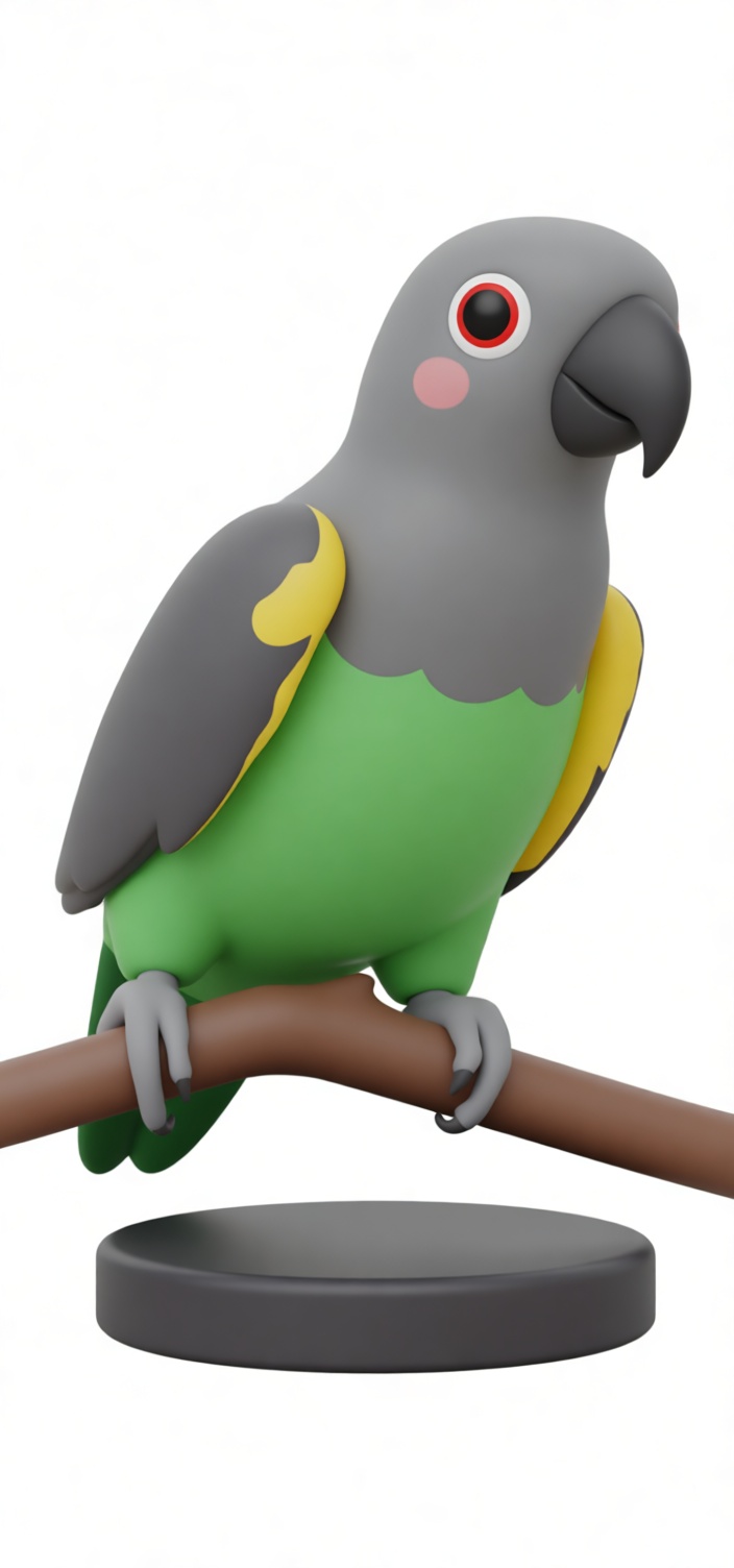 Senegal Parrot Figurine free 3D printable STL