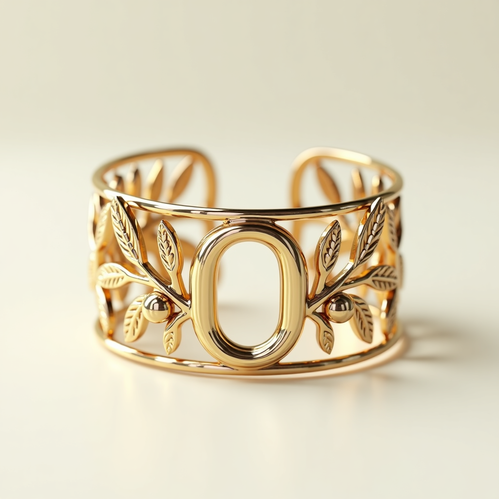 Ornate Olive Branch Bracelet free 3D printable STL