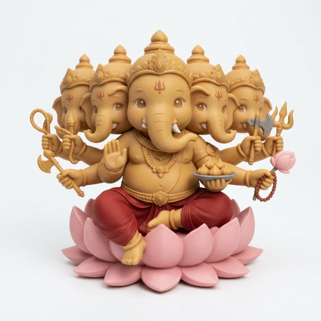 Lord Ganesha Figurine free 3D printable STL