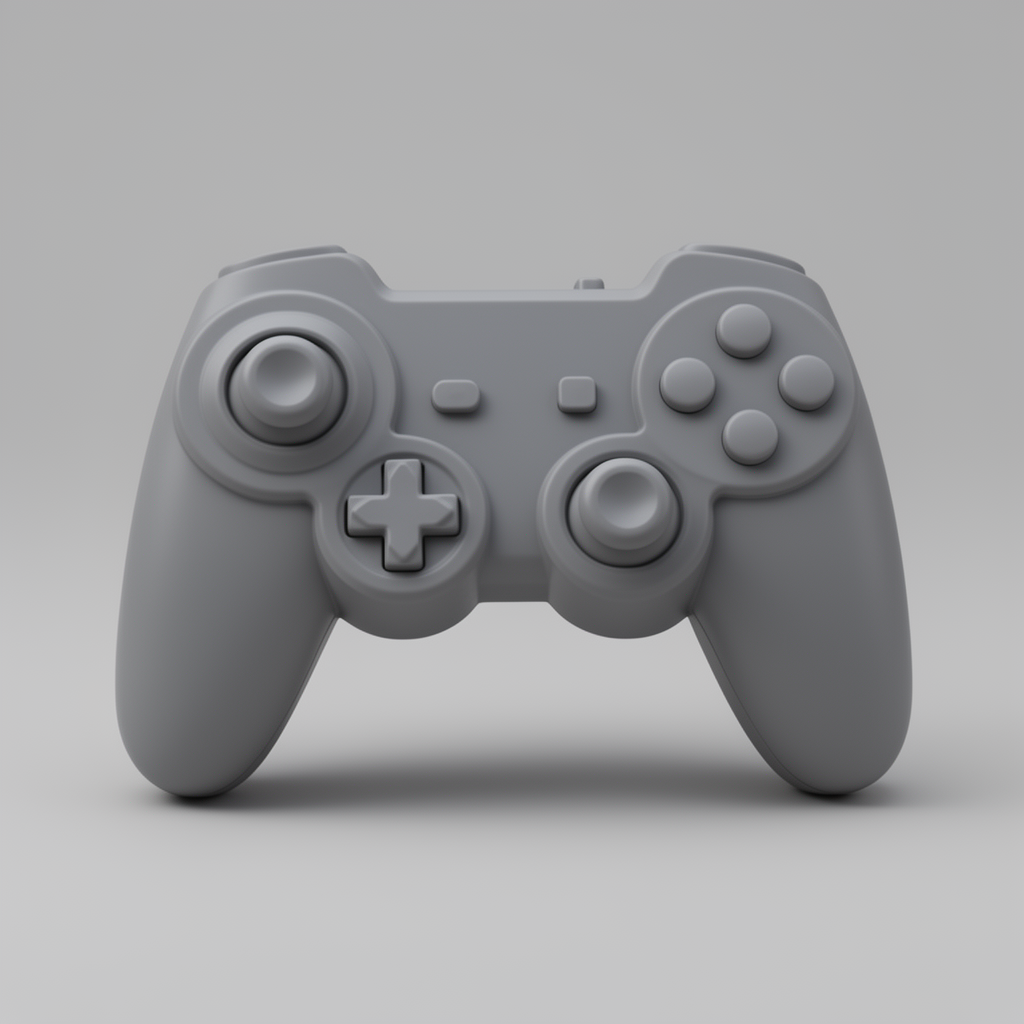 Video Game Controller Model free 3D printable STL