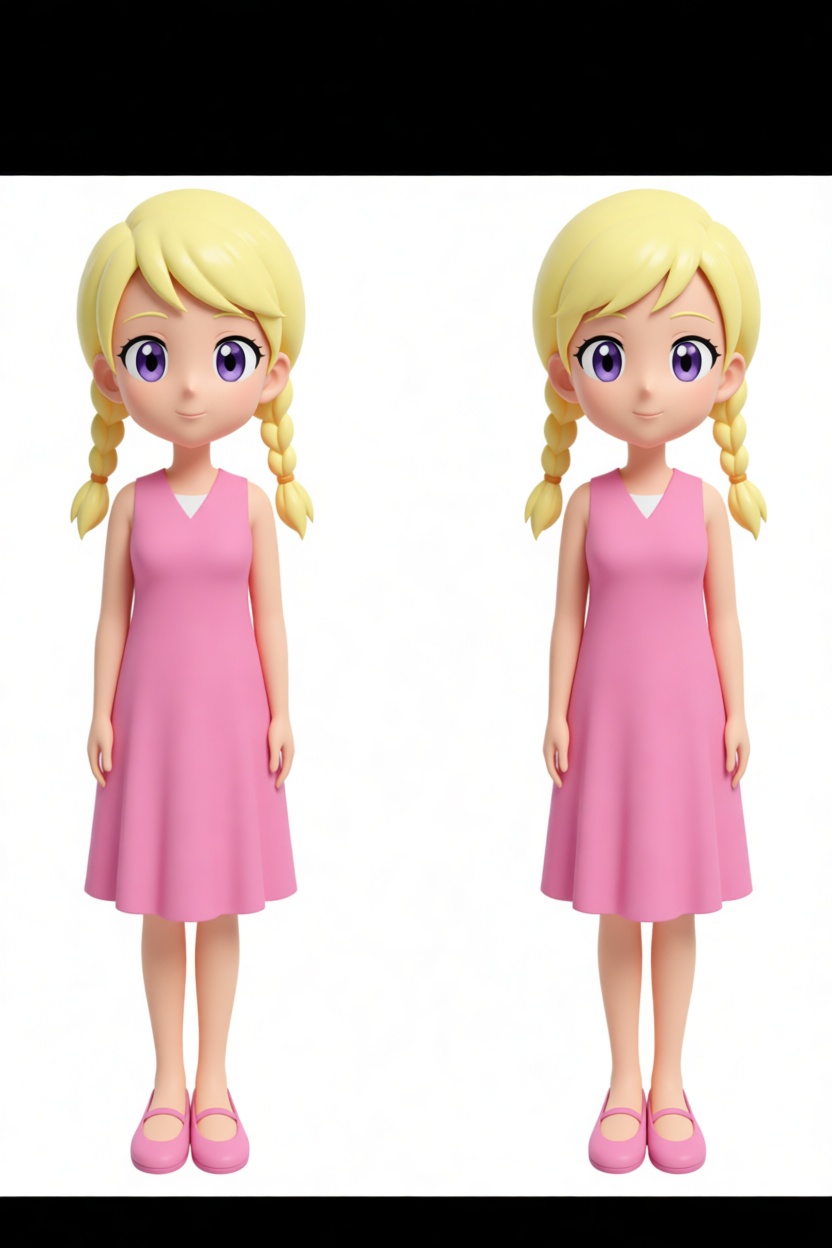 Blonde Girl Figurine free 3D printable STL
