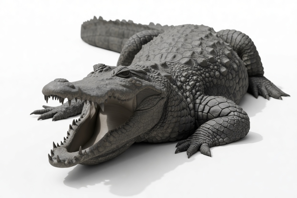 American Alligator Figurine free 3D printable STL