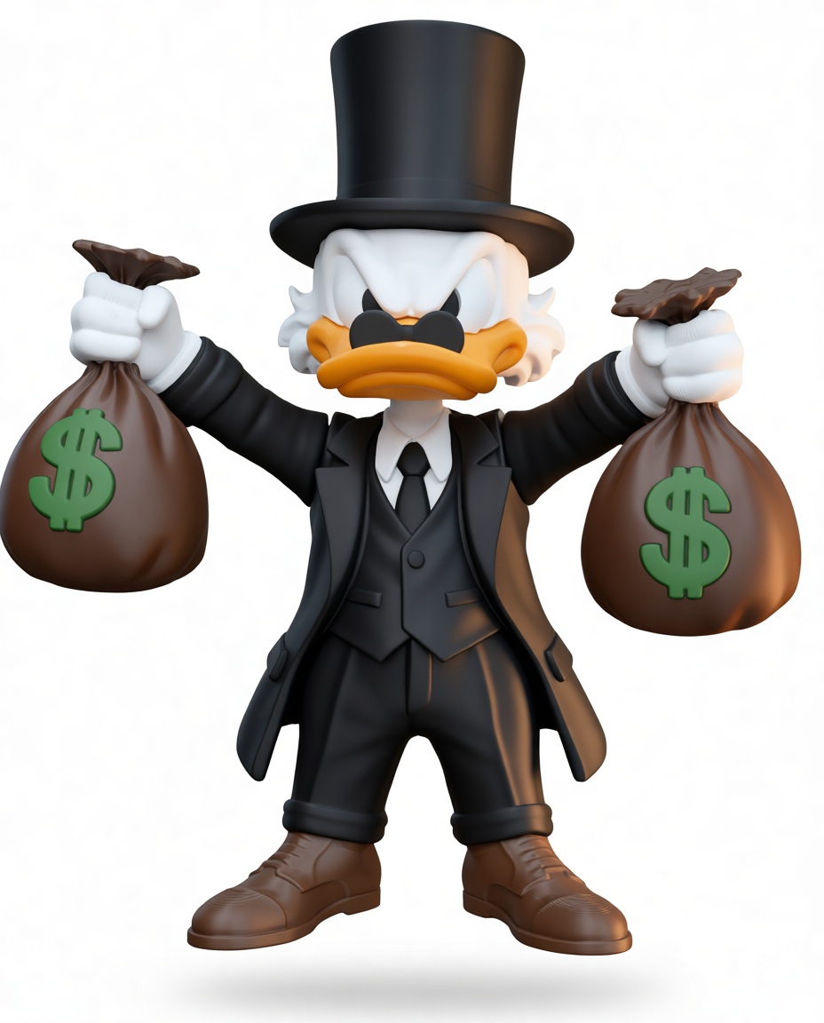 Scrooge McDuck Figurine free 3D printable STL