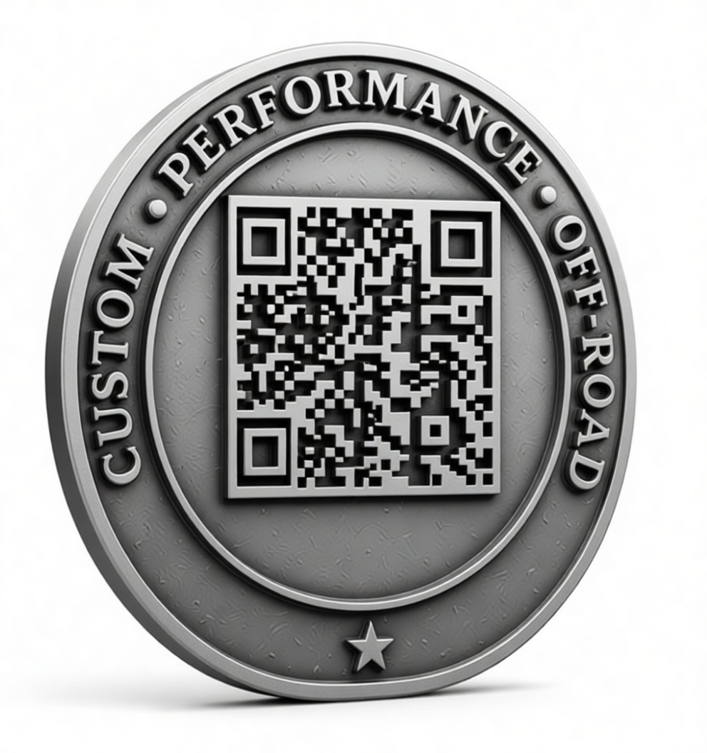 Custom Performance QR Medallion free 3D printable STL