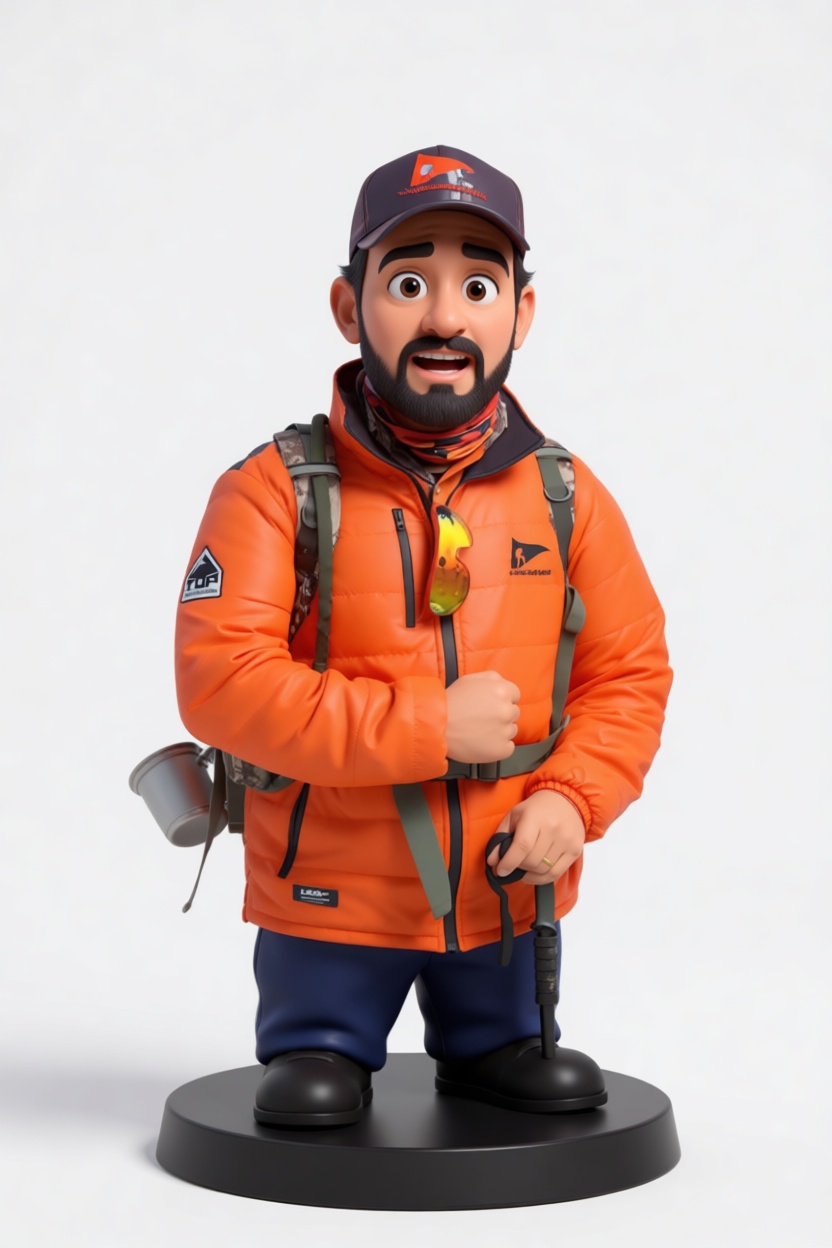 Hiker Figurine free 3D printable STL