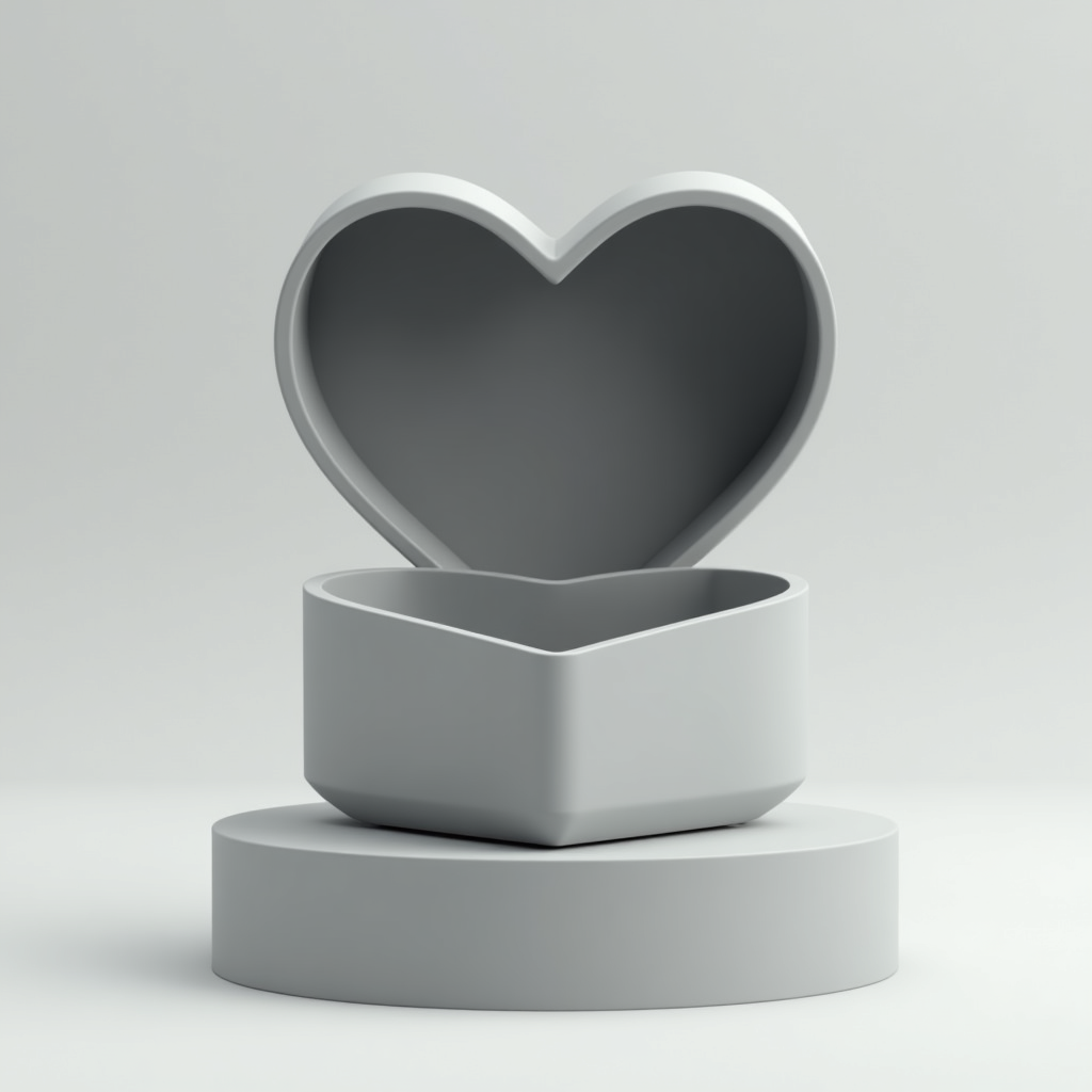 Heart-Shaped Box Model free 3D printable STL