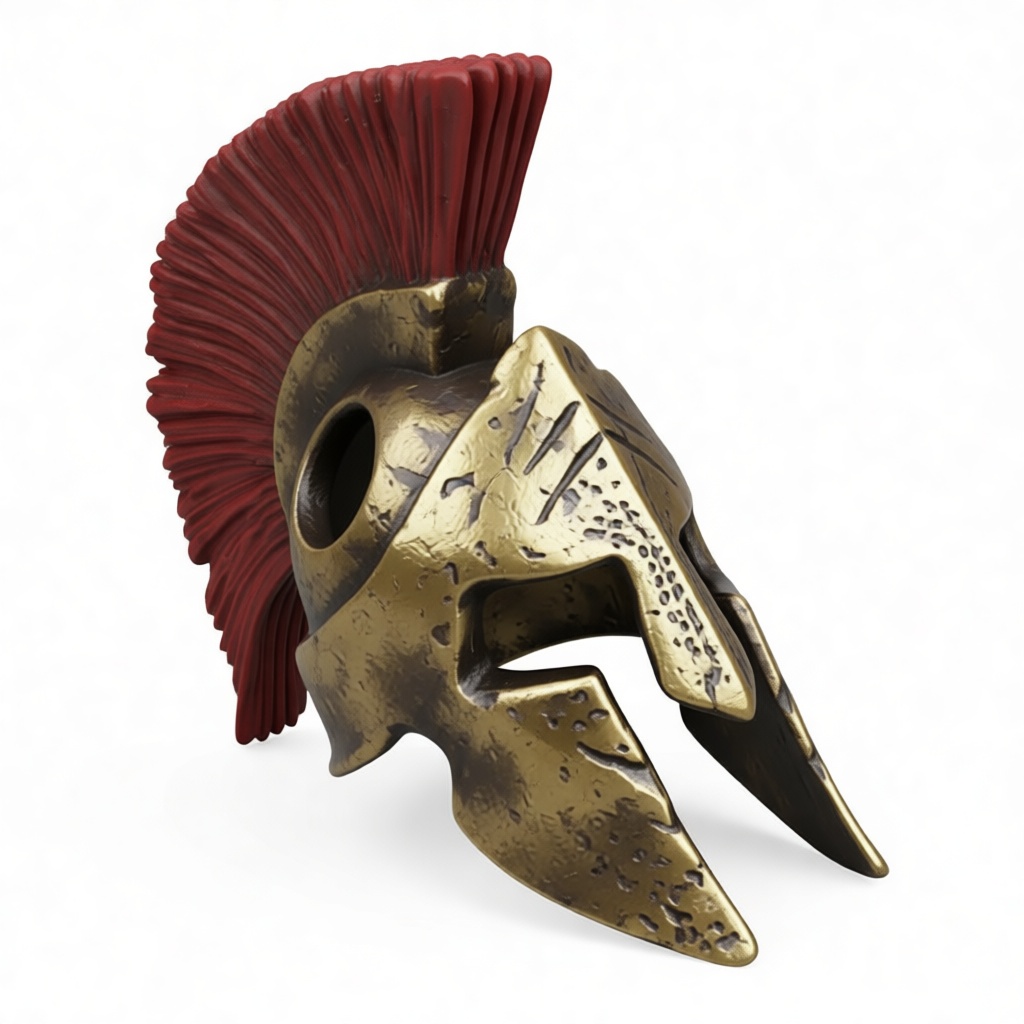 Ancient Spartan Helmet free 3D printable STL