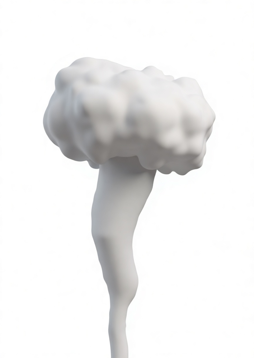 Mushroom Cloud Model free 3D printable STL