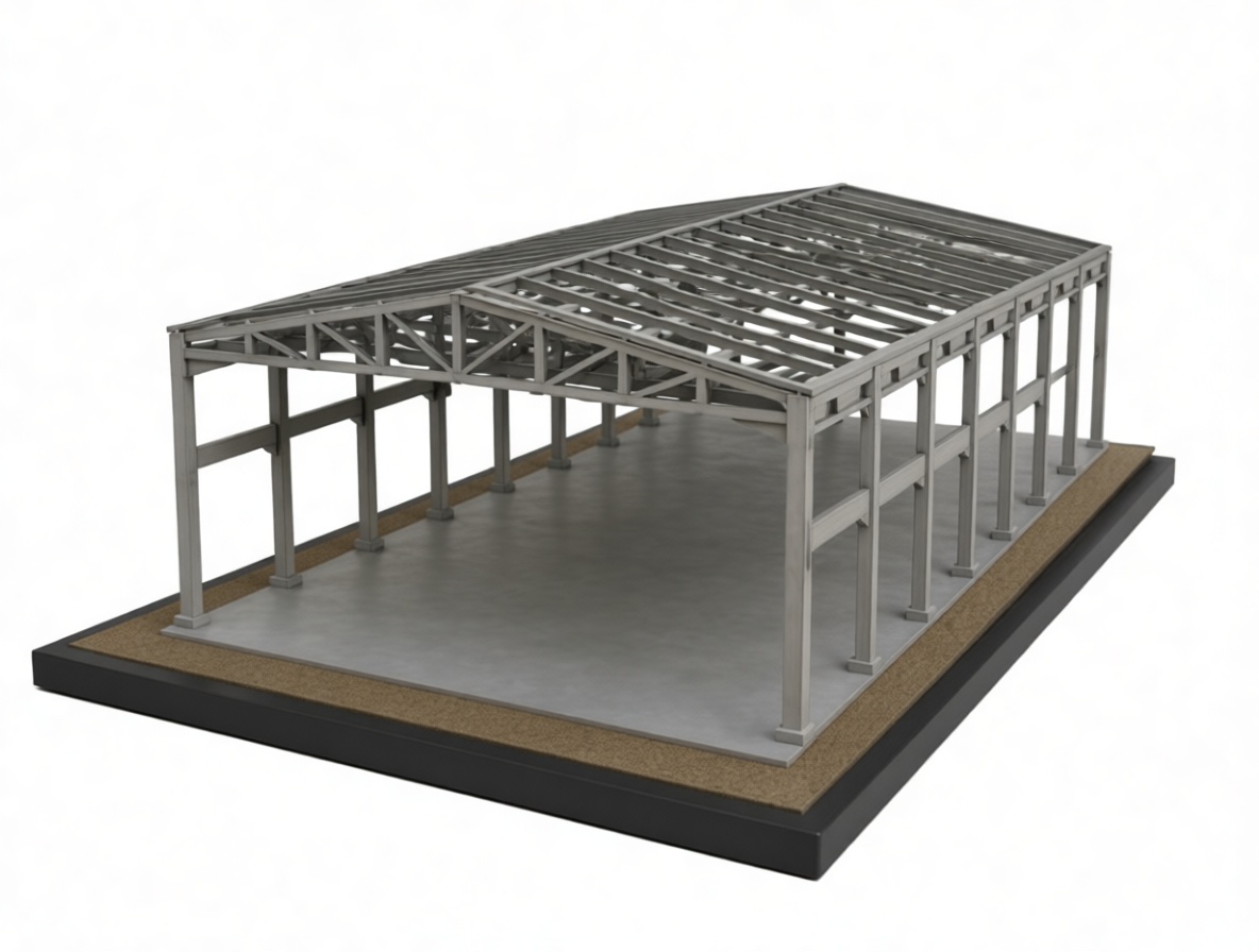 Industrial Steel Warehouse Model free 3D printable STL