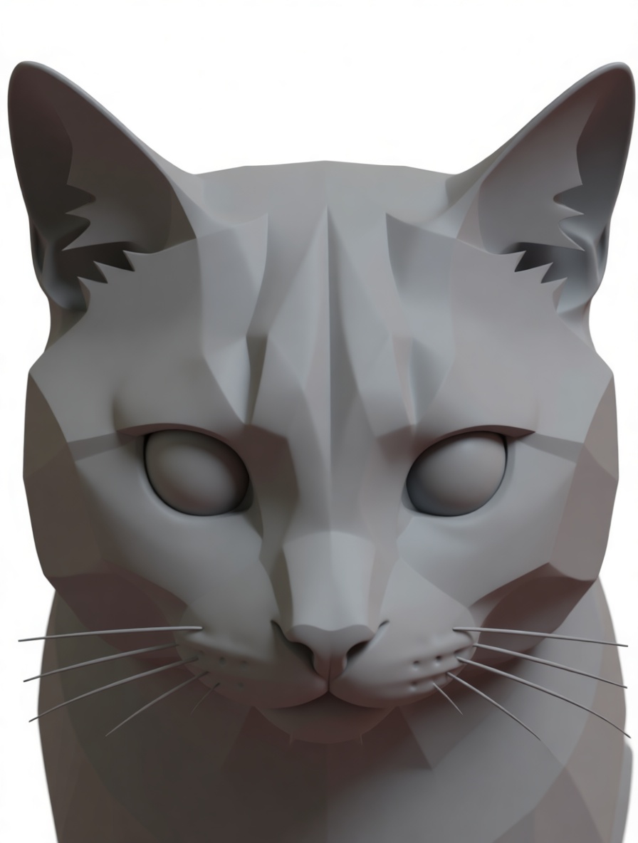 Cat Head Bust free 3D printable STL